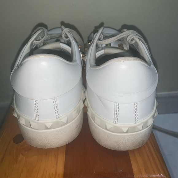 Valentino Rockstud White Sneakers - Picture 3 of 6